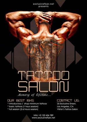 Tattoo Salon Flyer A2