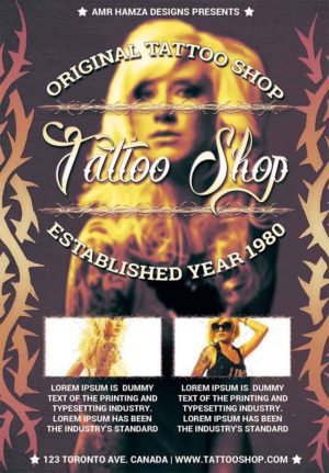 Tattoo Salon Shop Flyer