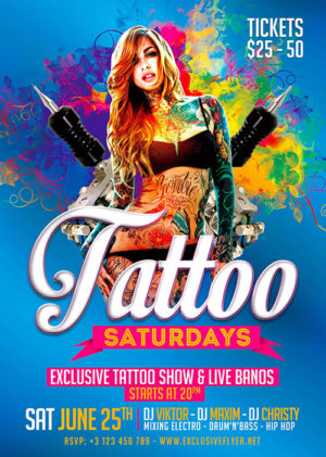 Tattoo Saturdays Flyer