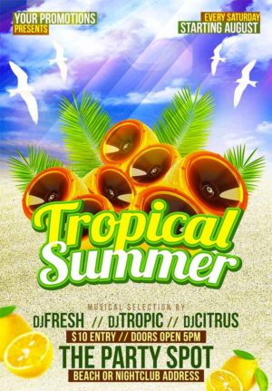 Tropical Party Flyer 3