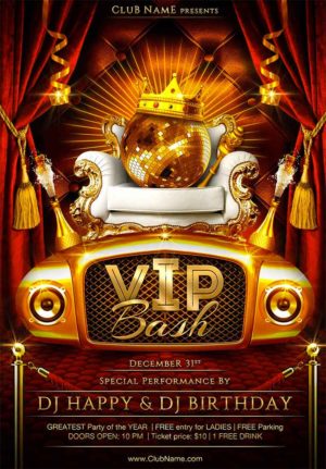 VIP Bash Flyer