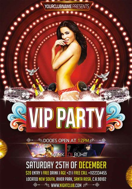 Vip Party Flyer 1