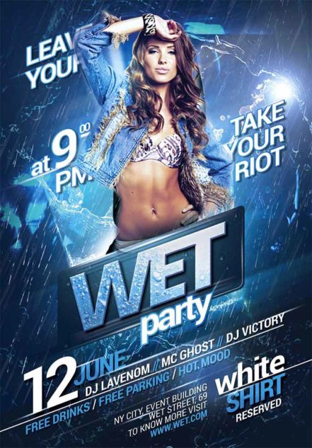 Wet Party Flyer