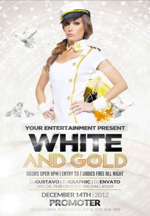 White And Gold Flyer