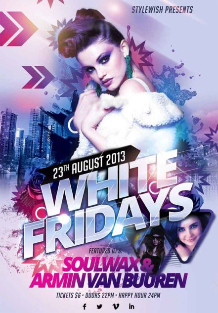 White Fridays Flyer