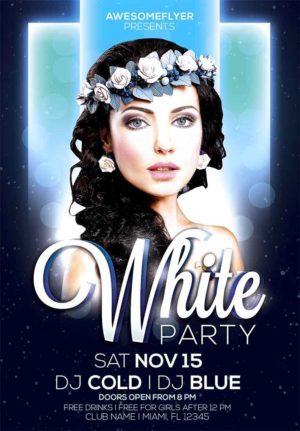 White Night Party Flyer