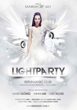 White Party Poster Flyer