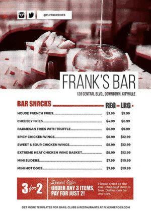 Bar Snacks Flyer