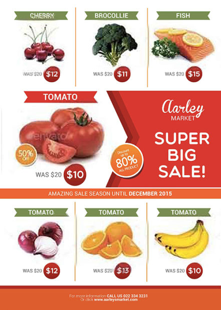 Supermarket Product Flyer 14 A