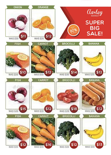 Supermarket Product Flyer 14 B