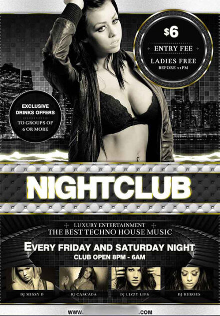 Deluxe Nightclub Flyer 2