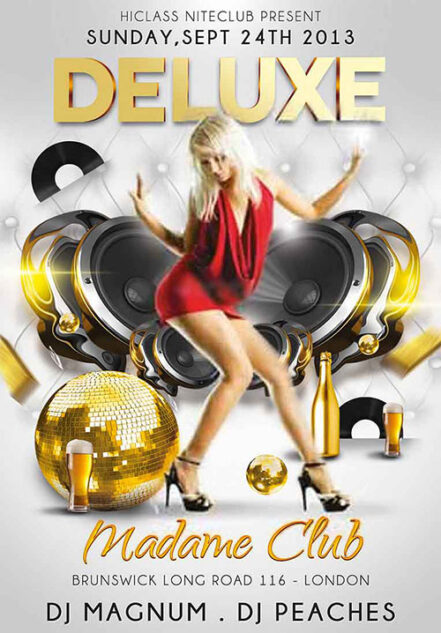 Deluxe Nightclub Flyer 3