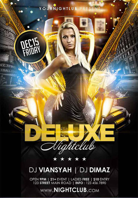 Deluxe Nightclub Flyer 4