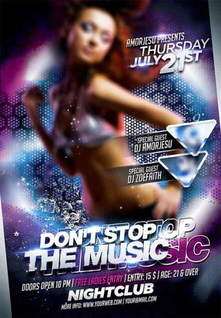 Dont Stop Music Flyer