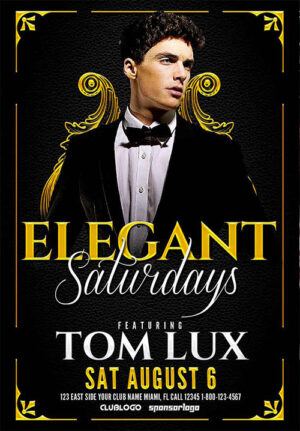 Elegant Saturday Party Flyer