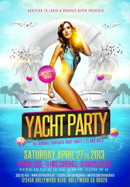 Yacht Party Flyer