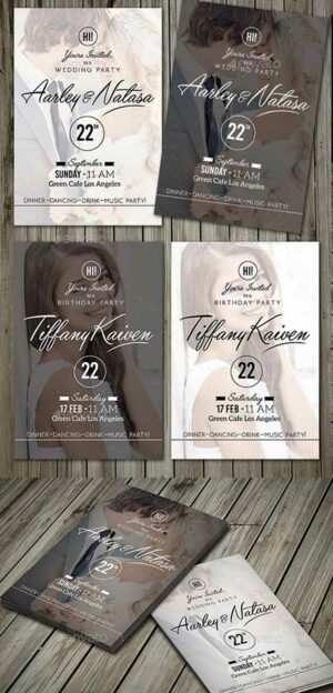 Black & White Invitation 10