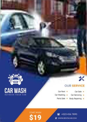 Car Wash Flyers B01