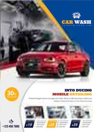 Car Wash Flyers B04