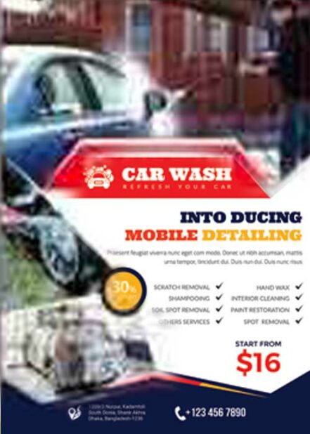 Car Wash Flyers B08