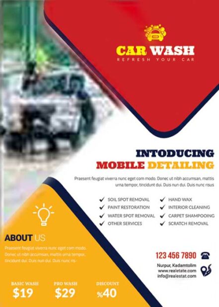 Car Wash Flyers B10