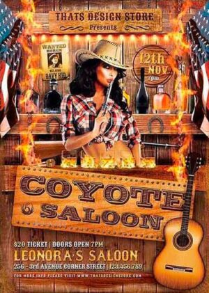 Coyote Bar Flyer