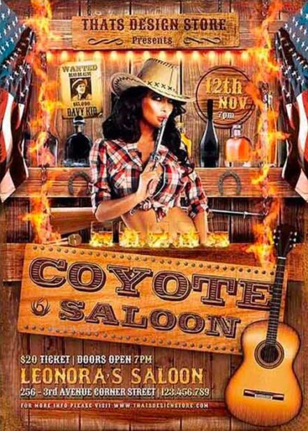 Coyote Bar Flyer