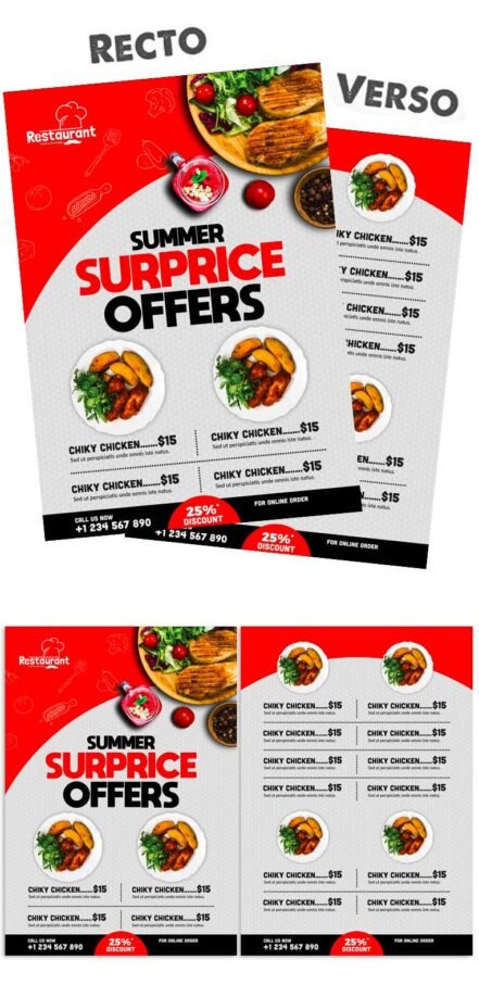 Discount Offer Tent Menu 1