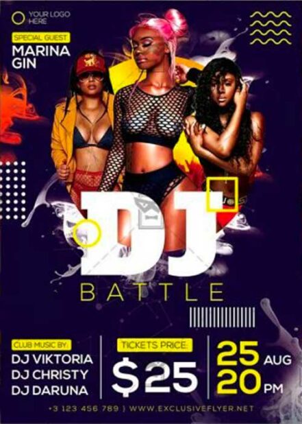 Dj Battle Party Flyer 1