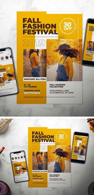 Fall Fashion Festival Flyer