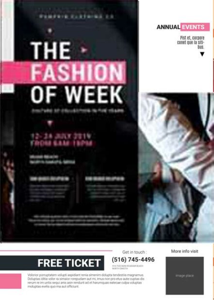 Fashion Of Week Flyer