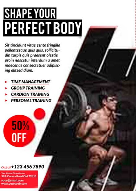 Fitness and corporate flyers bundle SD 3