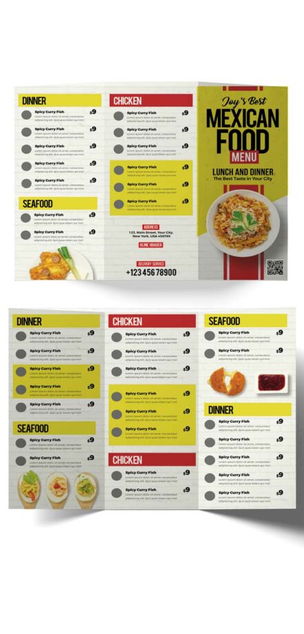 Food Restaurant Menu Brochure 2