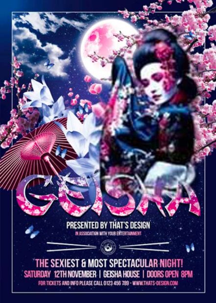 Geisha Night Flyer V2