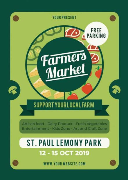 Green Farmers Market Flyer