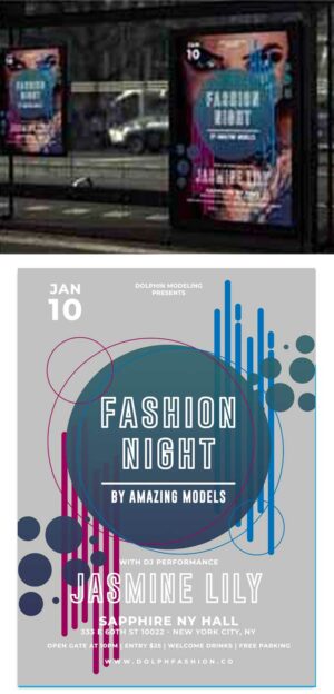 Jasmine Fashion Night Poster