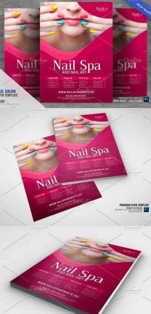 Nail Spa and Nail Salon Flyer 29