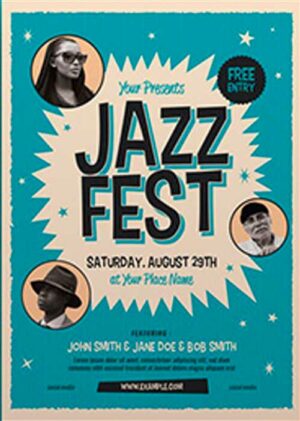 Old Jazz Festival Event Flyer