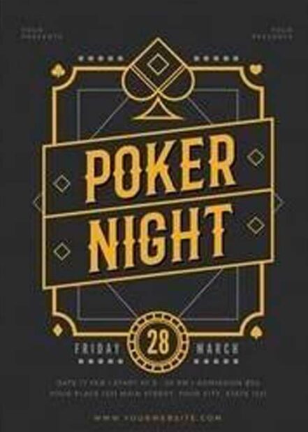 Poker Night Event Flyer