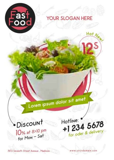 Restaurant Fast Food Flyer