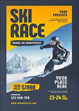 Ski Race Flyer 24