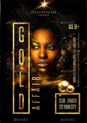 Gold Affair Party Flyer