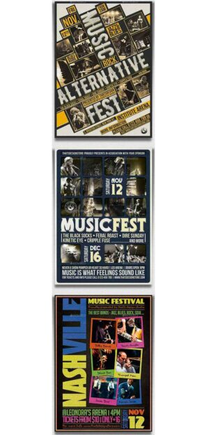 Music Festival Flyer Bundle V1