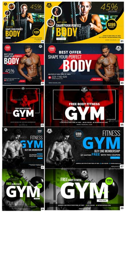 Fitness Facebook Banners 1