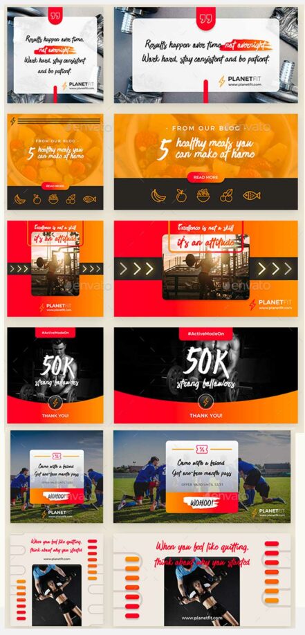 Insta FB Fitness Media Kit 2