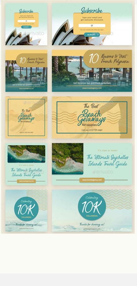 Insta FB Travel Banners Kit 1