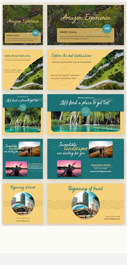 Insta FB Travel Banners Kit 2