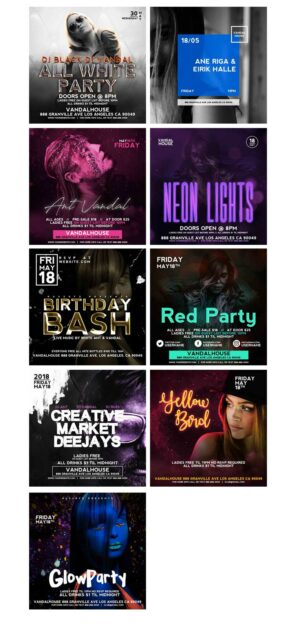 Insta Party Events Banners 1