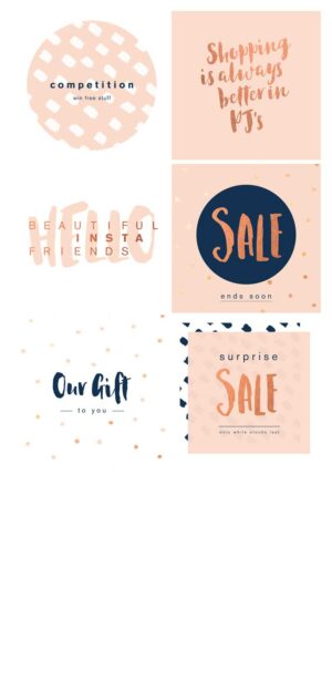 Insta Sale Blush Banners 1