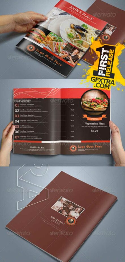 8 Pages Food Menu